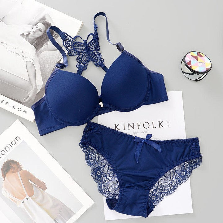 Butterfly Style Padded Lingerie Set with Front Hook (SPBS 0081)7