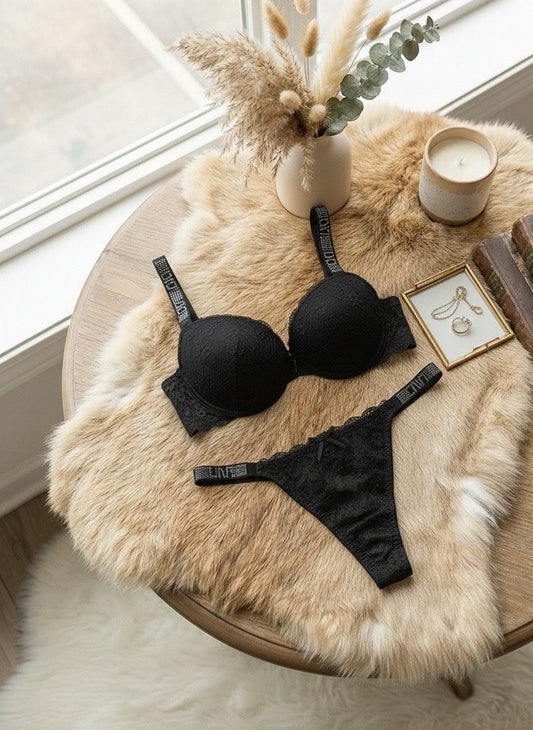 Bridal Pearl Lace Push Up Bra Set in Pakistan – Safaa.pk