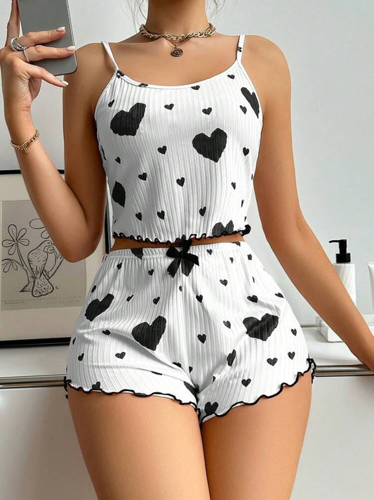Cute Printed Cami Nightwear Set in Pakistan – Safaa.pk