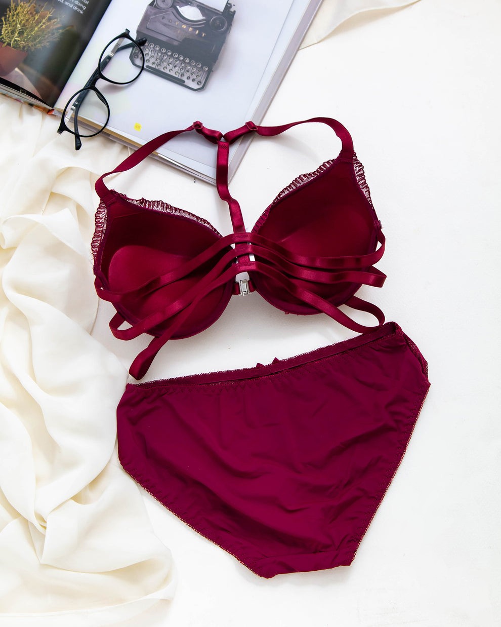 Front open double padded bra set in Pakistan – Safaa.pk