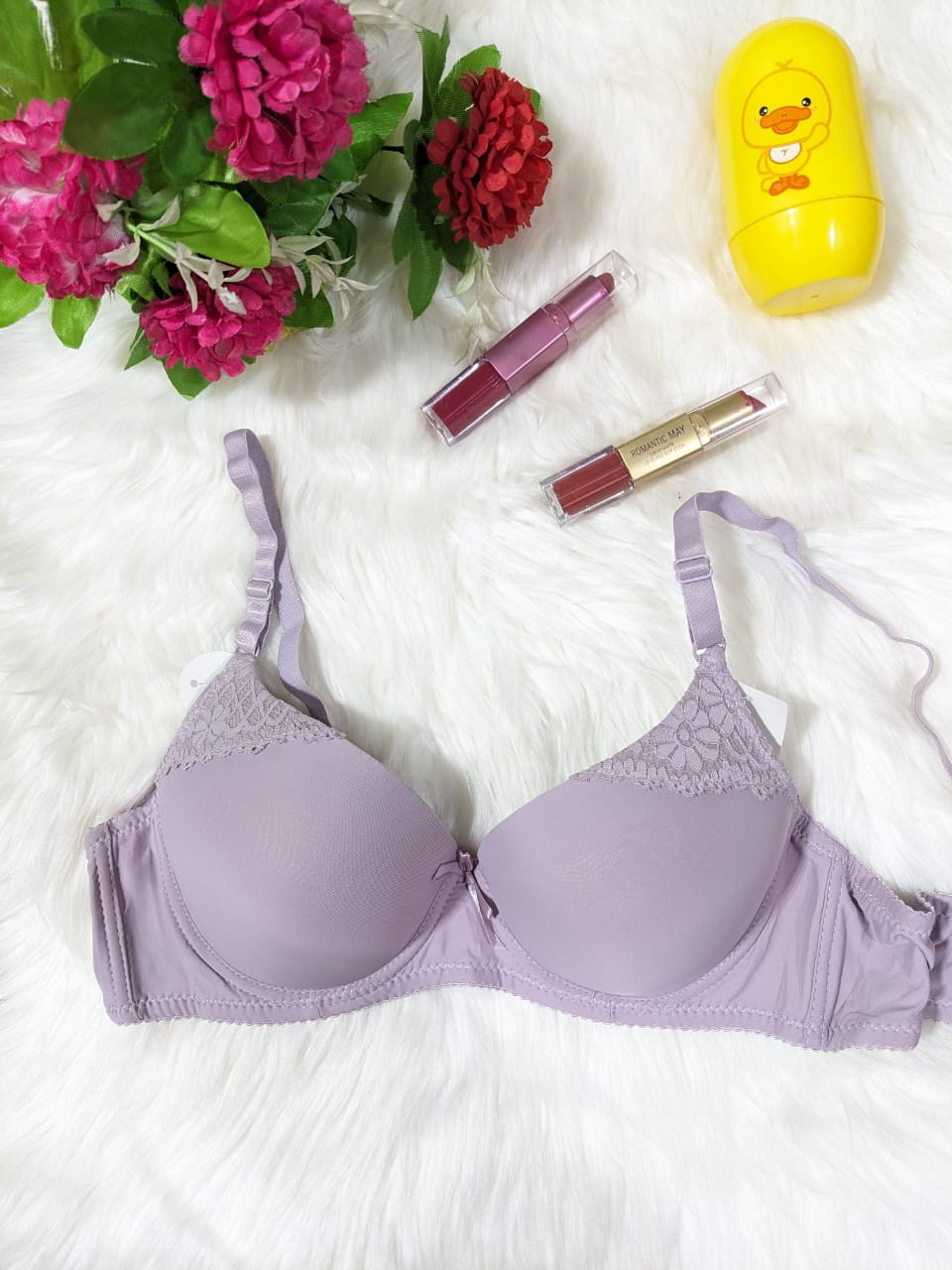 Sophisticated Flower Pattern Double Padded Bra (DPB 0037)