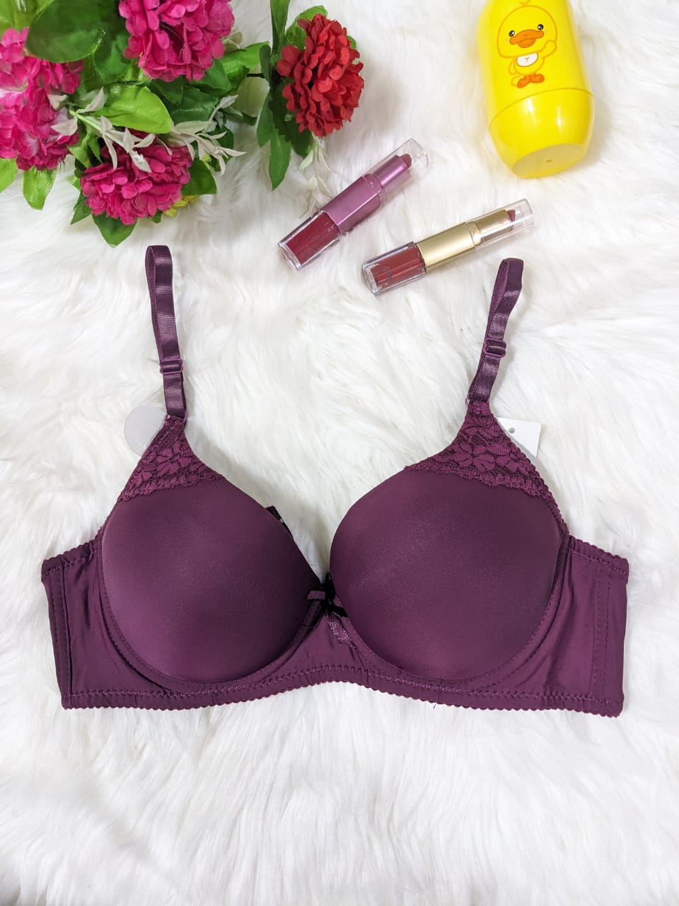Sophisticated Flower Pattern Double Padded Bra (DPB 0037)