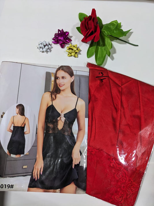 Lovely bold Western sleepwear dress (ND 06)