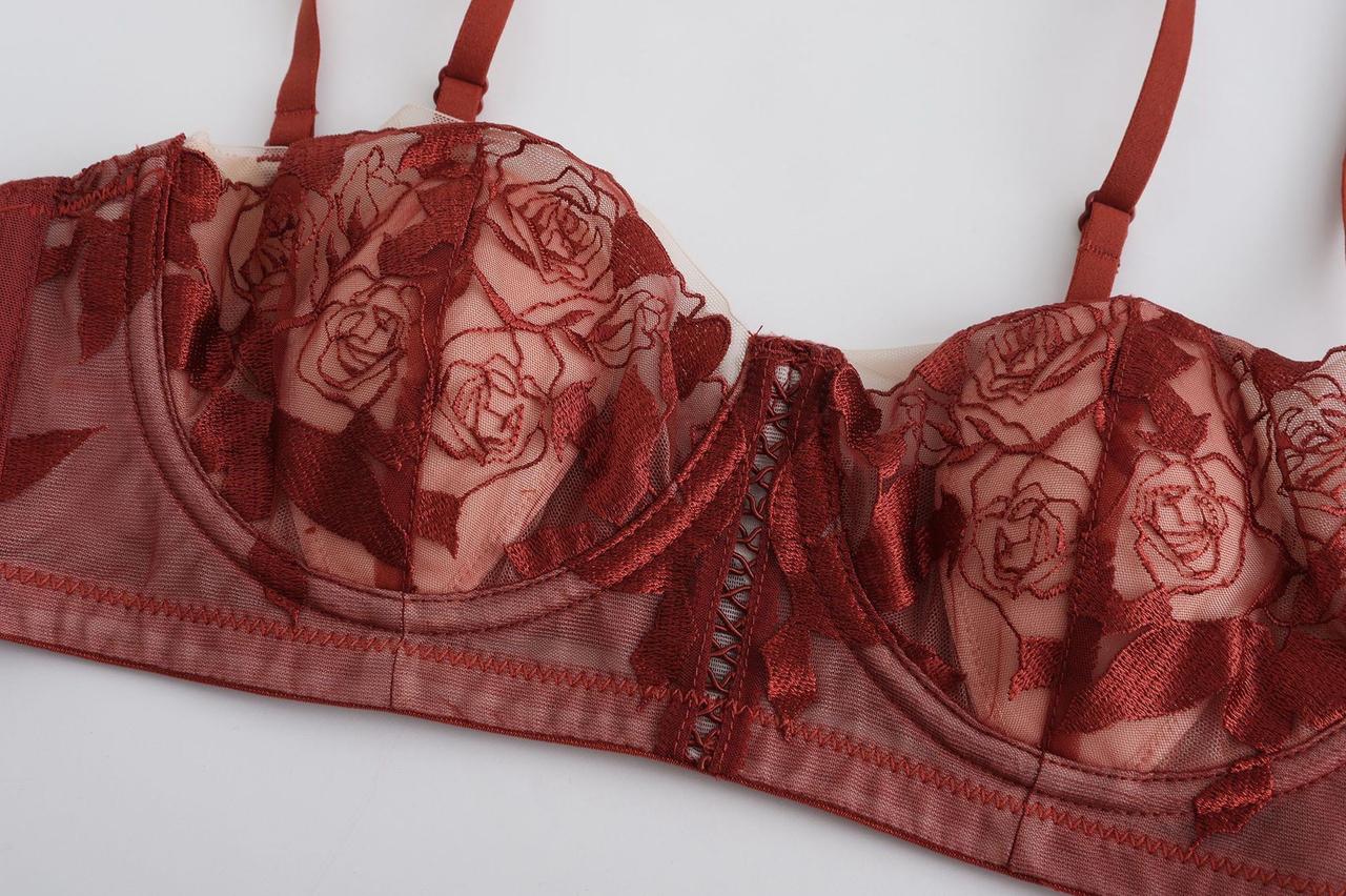Breathable Summer Lace Half cup Bra with Soft Padding (SPB 0083)