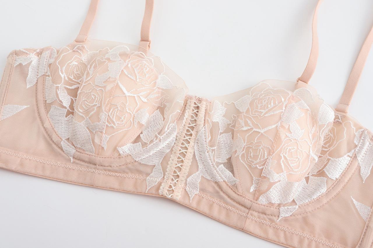 Breathable Summer Lace Half cup Bra with Soft Padding (SPB 0083)