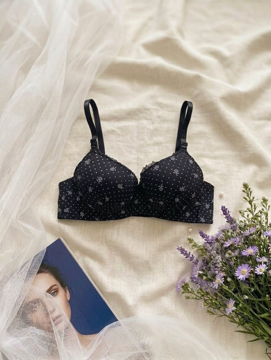 Micro-Floral Double Padded Push-Up Bra in Pakistan – Safaa.pk