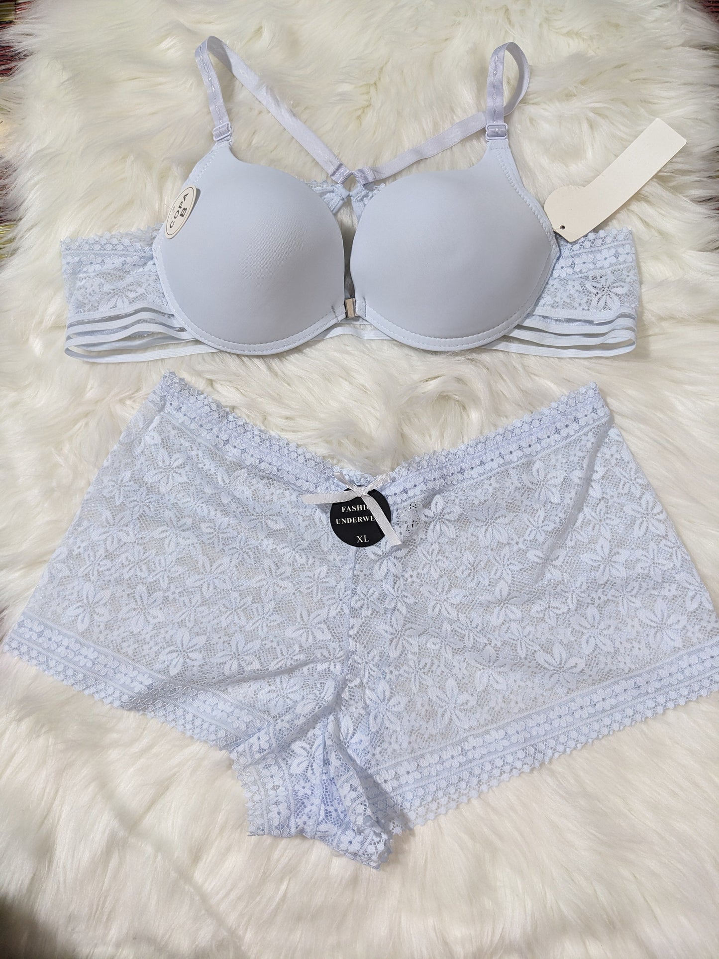 Single Padded Front Open Bra Set