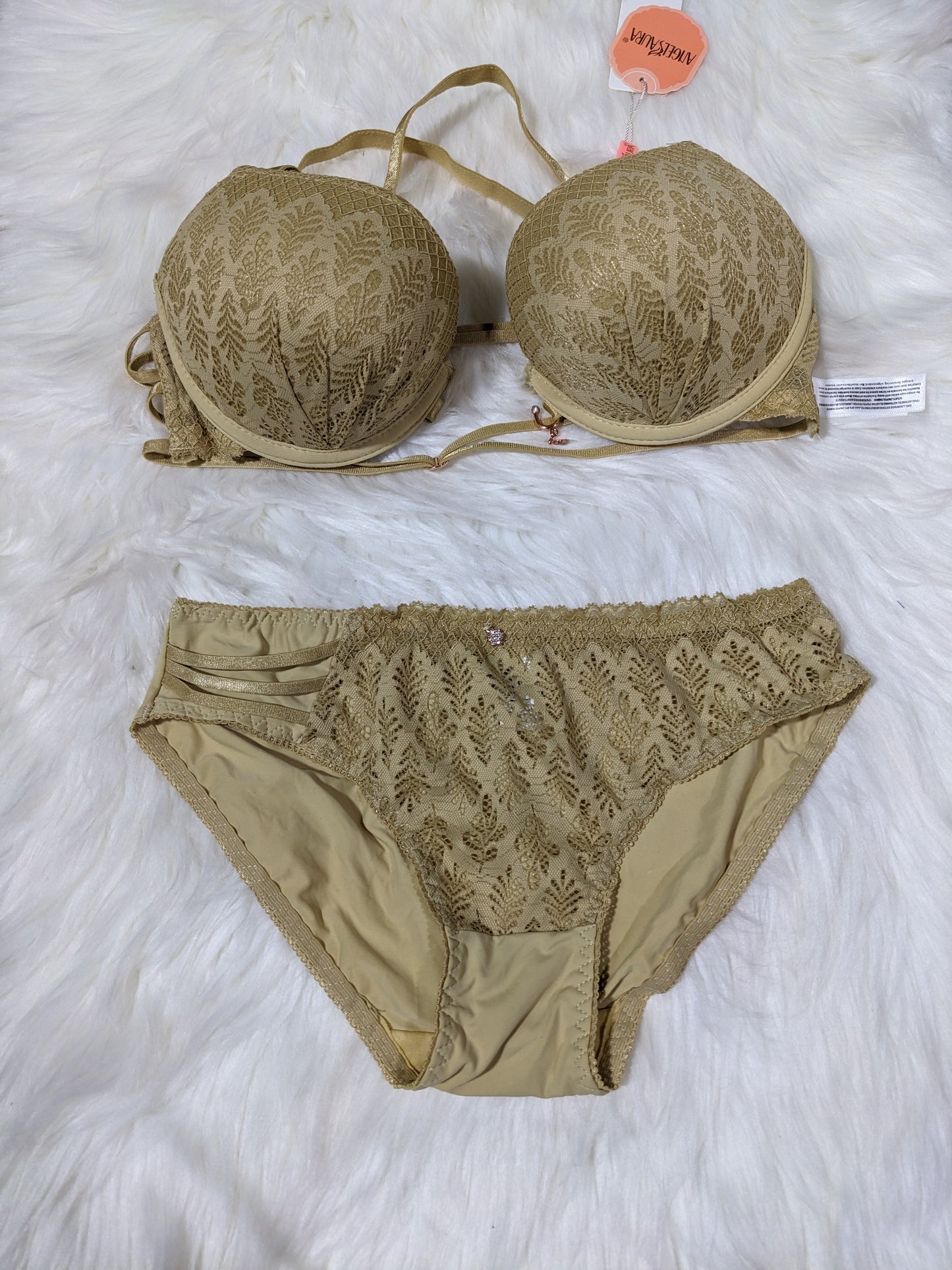 Imported Double Padded Bridal Front Open Bra Set (DPBS 009)