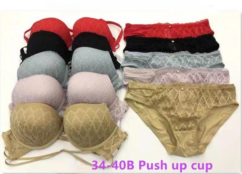 Imported Double Padded Bridal Front Open Bra Set (DPBS 009)