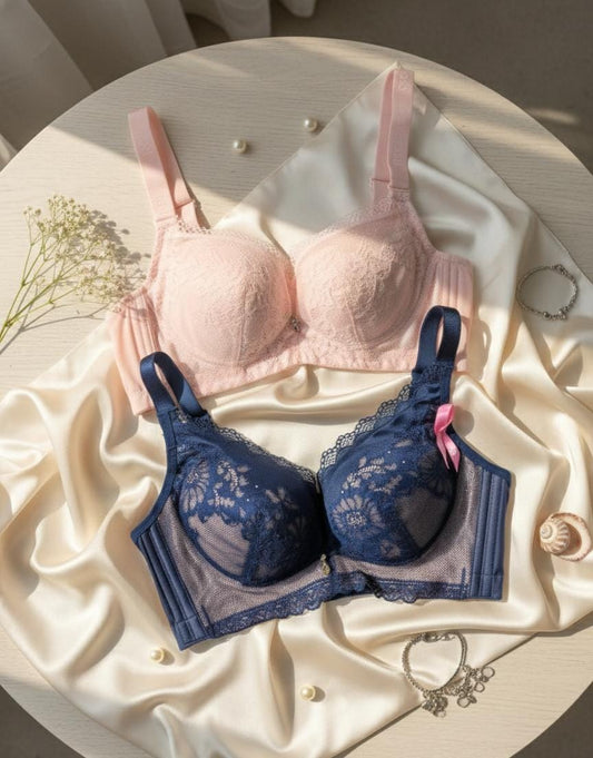 Pink and blue push up bra pack 32B in Pakistan – Safaa.pk