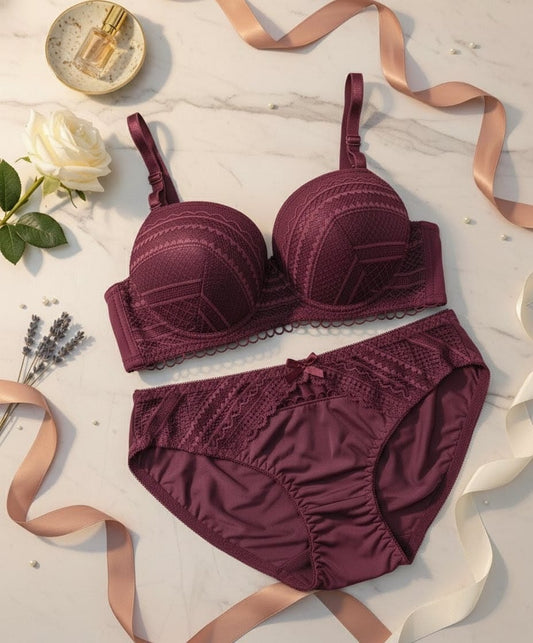 Self-Design Push-Up Bra Set in Pakistan – Safaa.pk