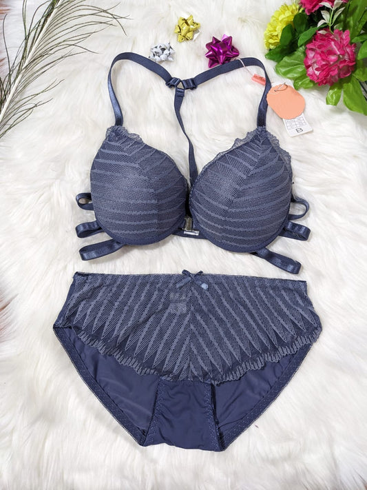 Trendy Double Padded Front Open Bridal Set (DPBS 008)