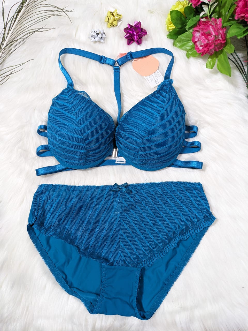 Trendy Double Padded Front Open Bridal Set (DPBS 008)
