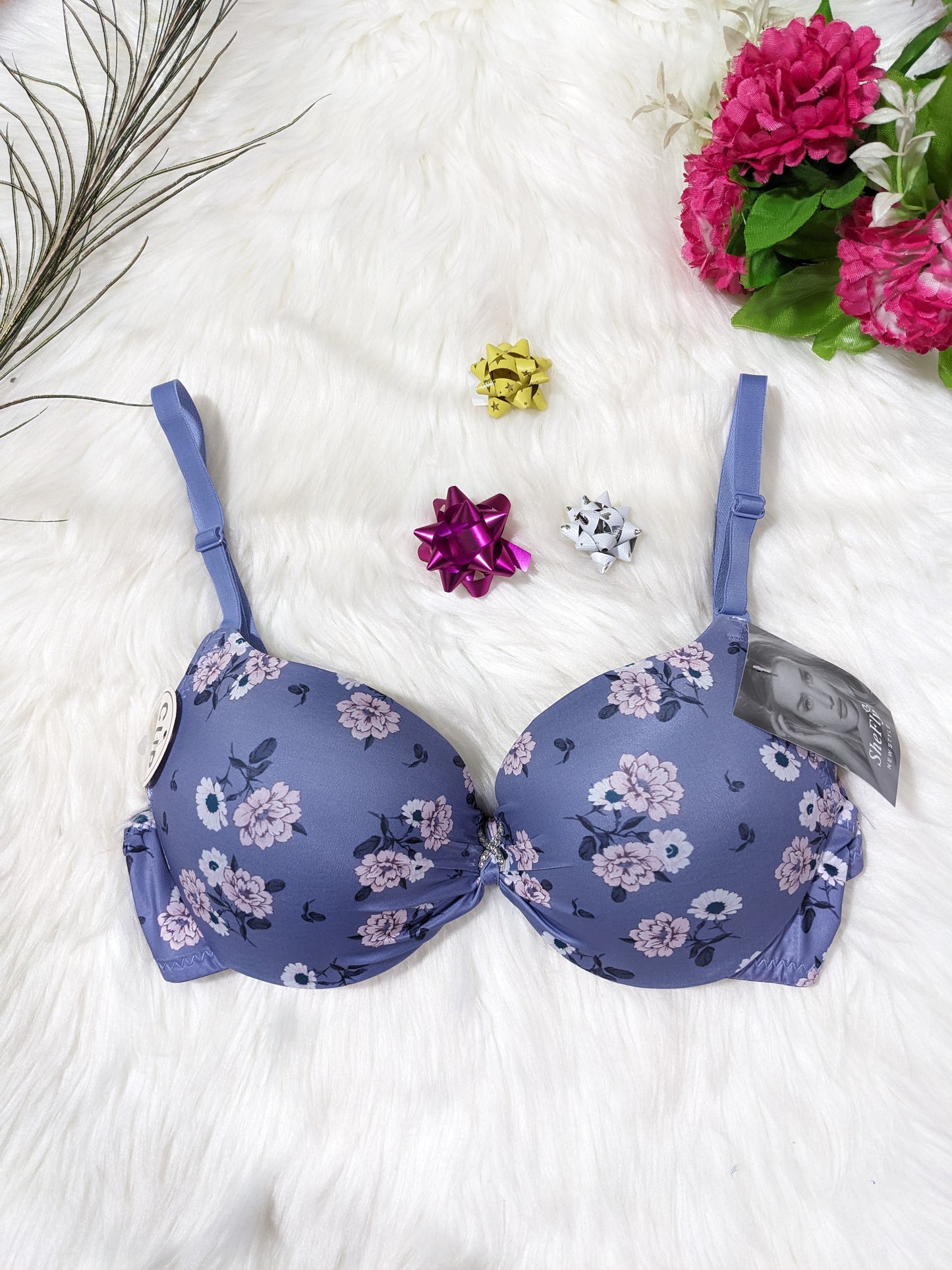 Floral Thin Pad T-shirt Bra (SPB 09)