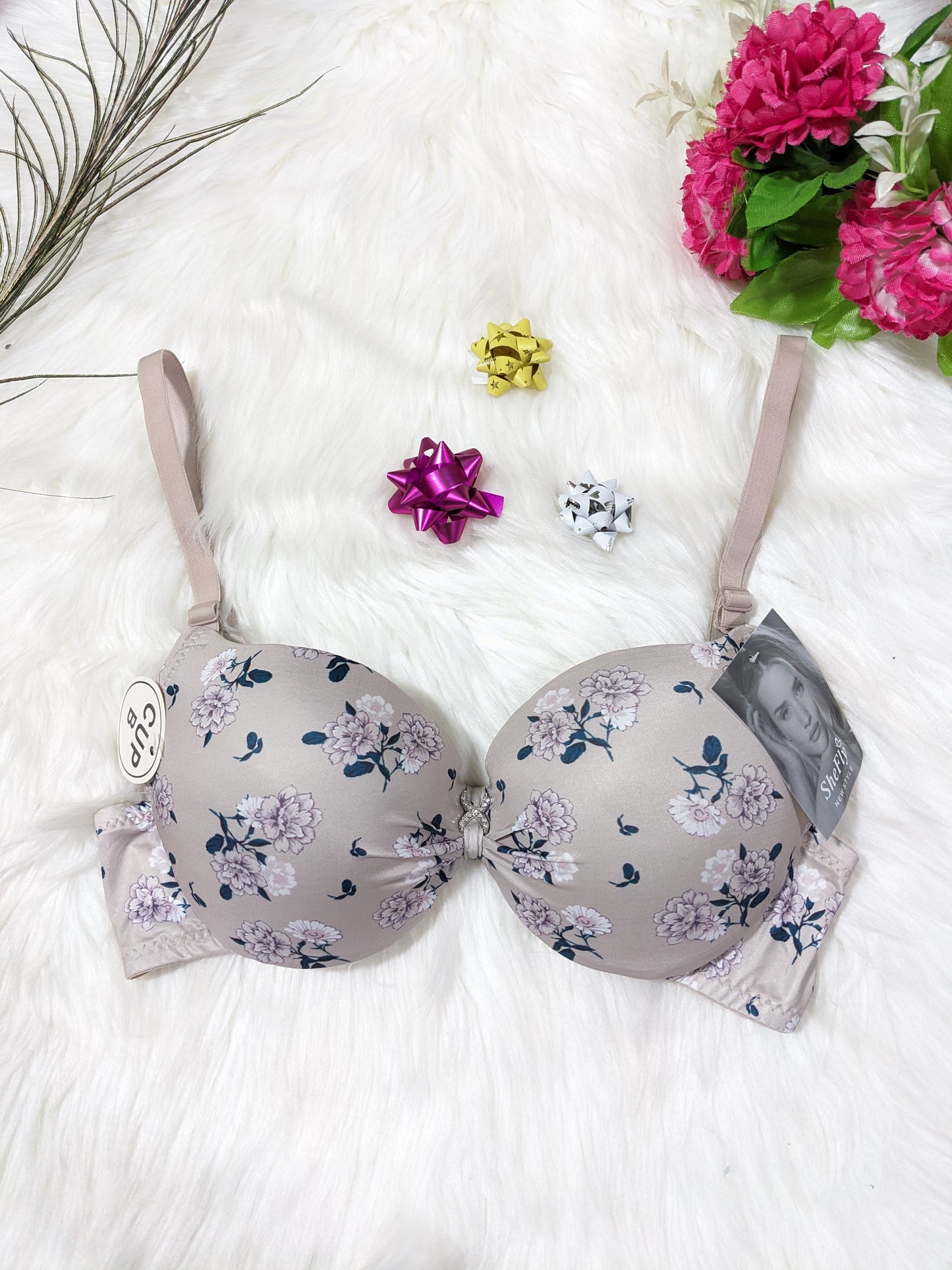 Floral Thin Pad T-shirt Bra (SPB 09)