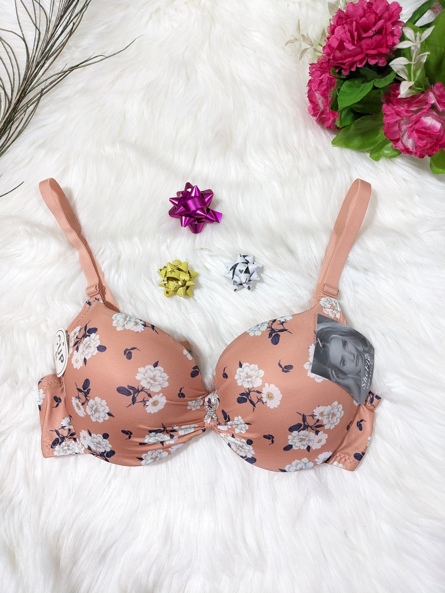 Floral Thin Pad T-shirt Bra (SPB 09)