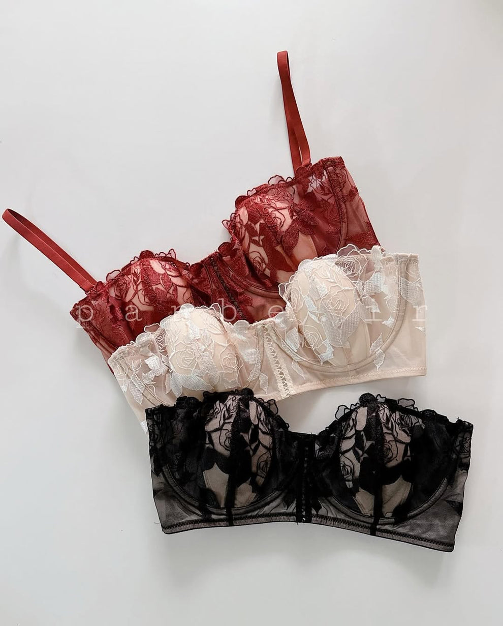 Breathable Summer Lace Half cup Bra with Soft Padding (SPB 0083)