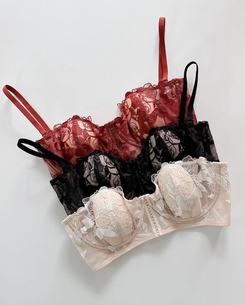 Breathable Summer Lace Half cup Bra with Soft Padding (SPB 0083)
