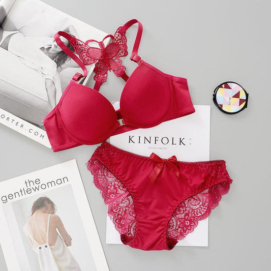 Butterfly Style Padded Lingerie Set with Front Hook (SPBS 0081)7