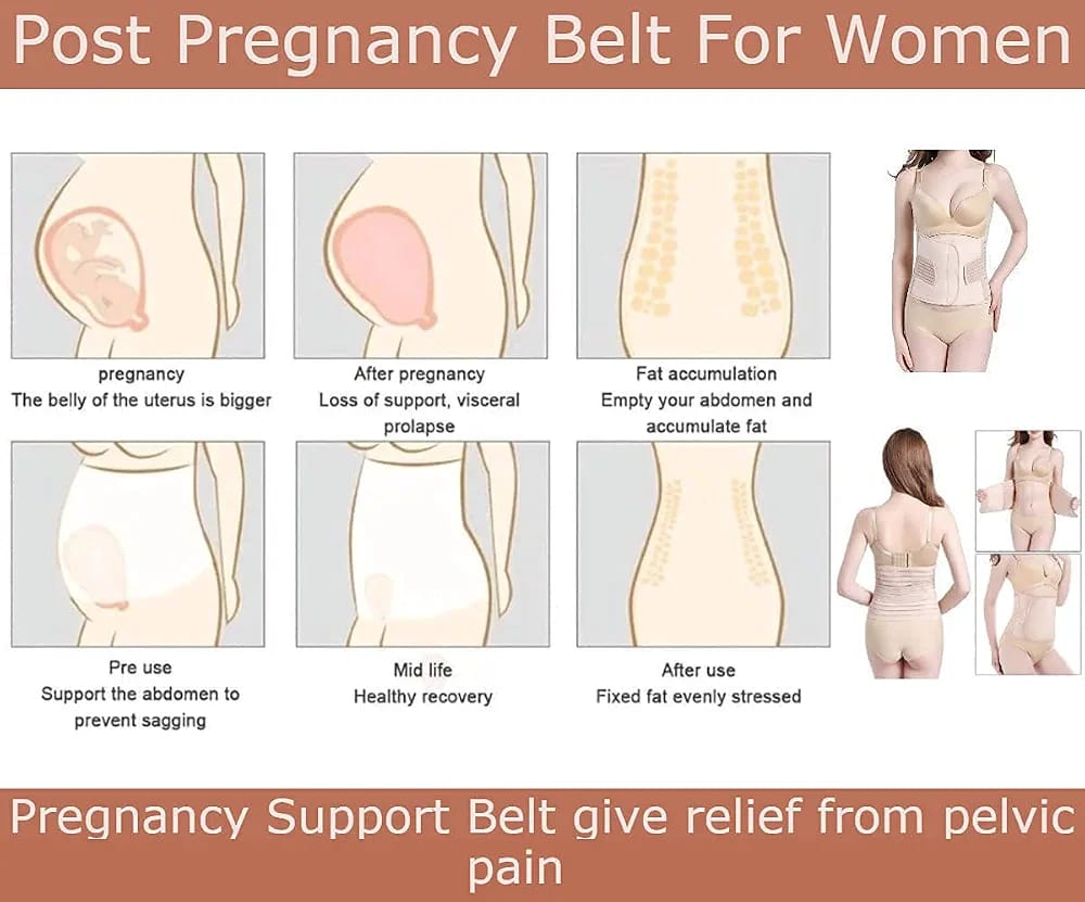 3-in-1 Postpartum Recovery Belly Band – Complete Core & Pelvic Support