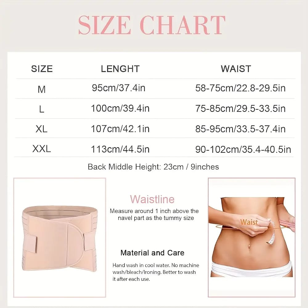 3-in-1 Postpartum Recovery Belly Band – Complete Core & Pelvic Support