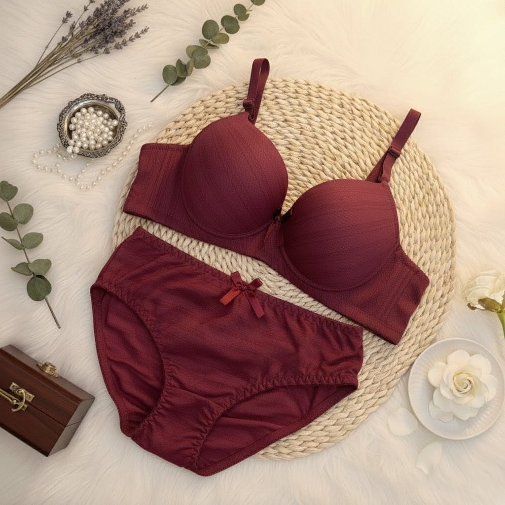 Aesthetic Matte Bra Set in Pakistan – Safaa.pk