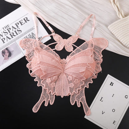 Butterfly Lace Padded Backless Bra in Pakistan – Safaa.pk
