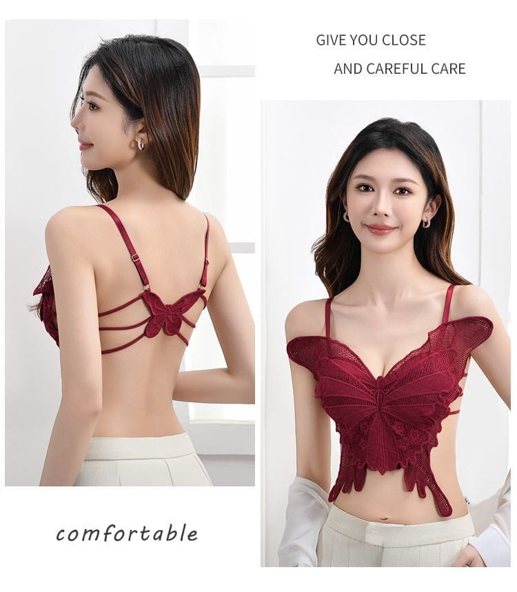 Butterfly Lace Padded Backless Bra in Pakistan – Safaa.pk