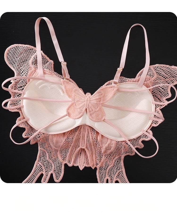 Butterfly Lace Padded Backless Bra in Pakistan – Safaa.pk