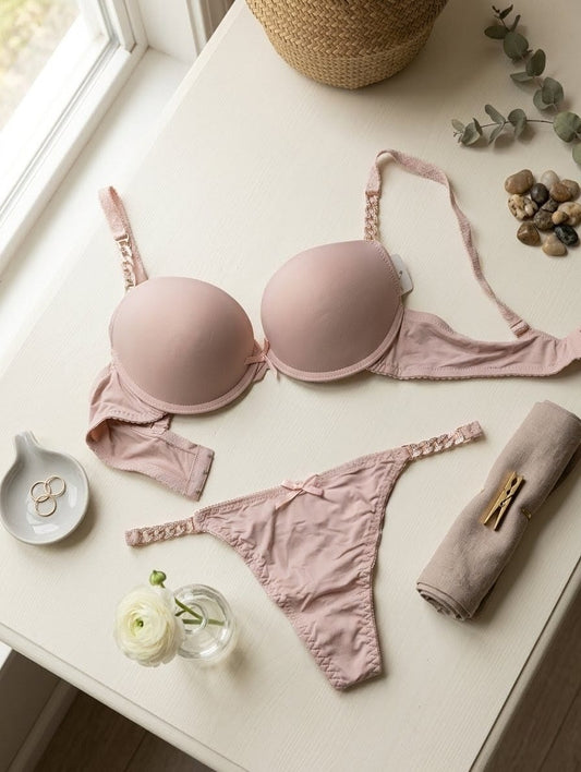 Chain Design Padded Bra Set in Pakistan – Safaa.pk