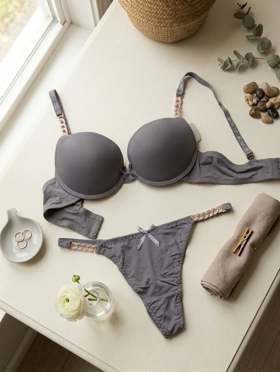 Chain Design Padded Bra Set in Pakistan – Safaa.pk