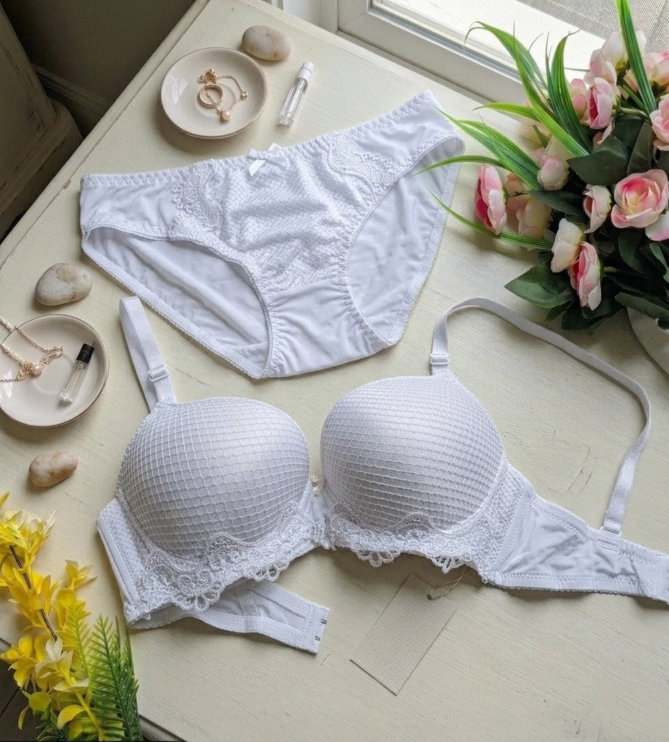 Cobra Texture Push-Up Bra & Panty Set