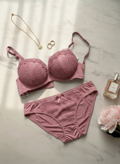 Comfort fit double padded push up bra set in Pakistan – Safaa.pk