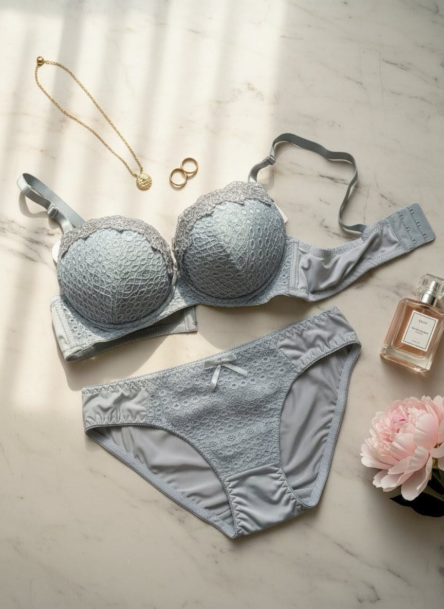 Comfort fit double padded push up bra set in Pakistan – Safaa.pk