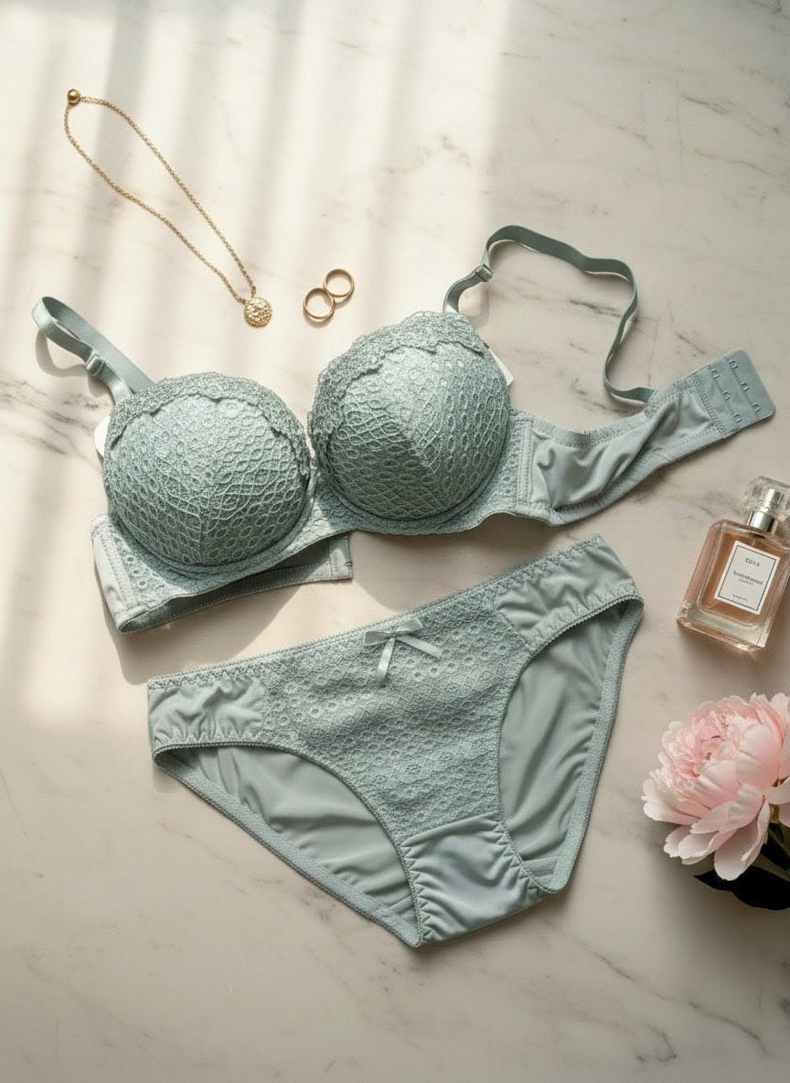 Comfort fit double padded push up bra set in Pakistan – Safaa.pk