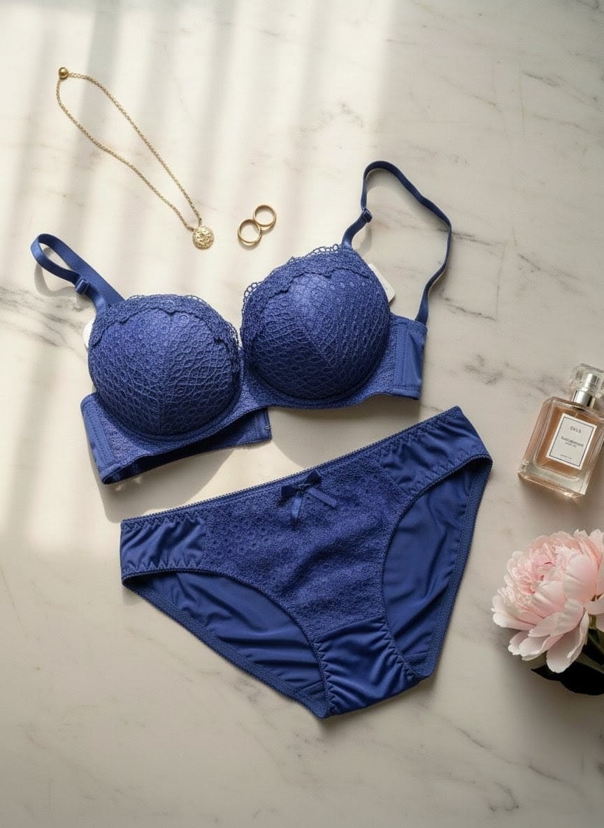 Comfort fit double padded push up bra set in Pakistan – Safaa.pk