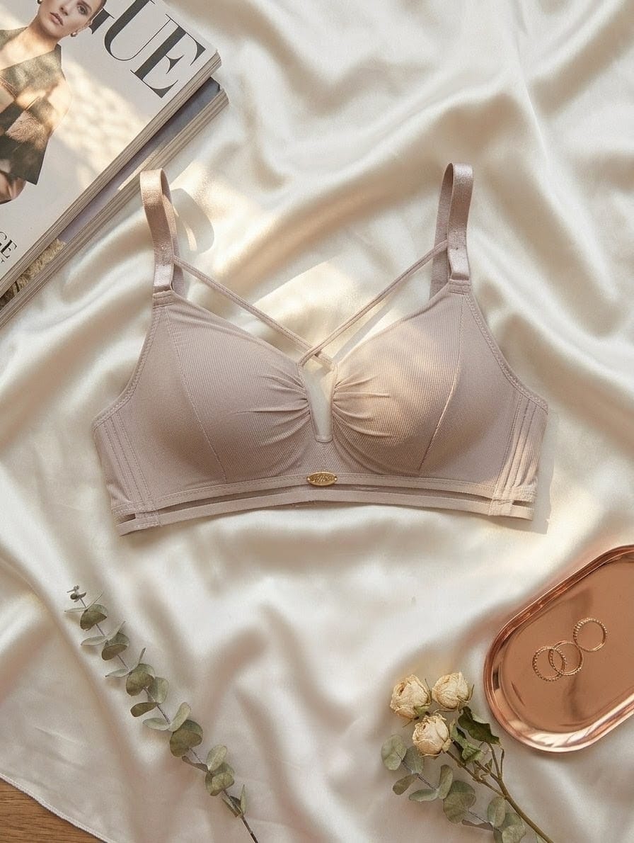 Cross-Cord Double Padded Push-Up Bra in Pakistan – Safaa.pk