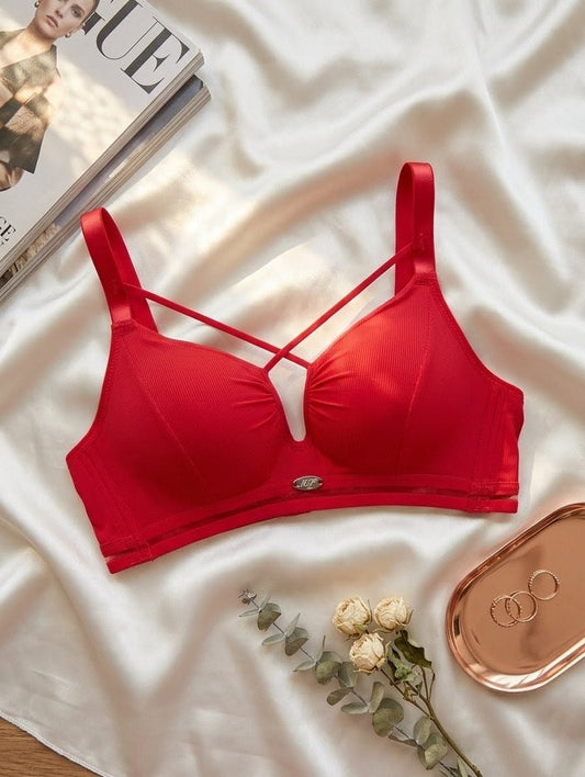 Cross-Cord Double Padded Push-Up Bra in Pakistan – Safaa.pk