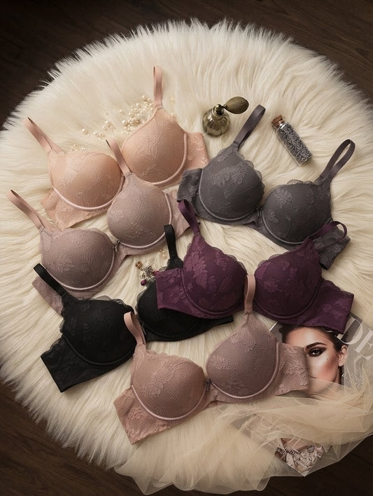 Floral Lace Push-Up Bra in Pakistan – Safaa.pk