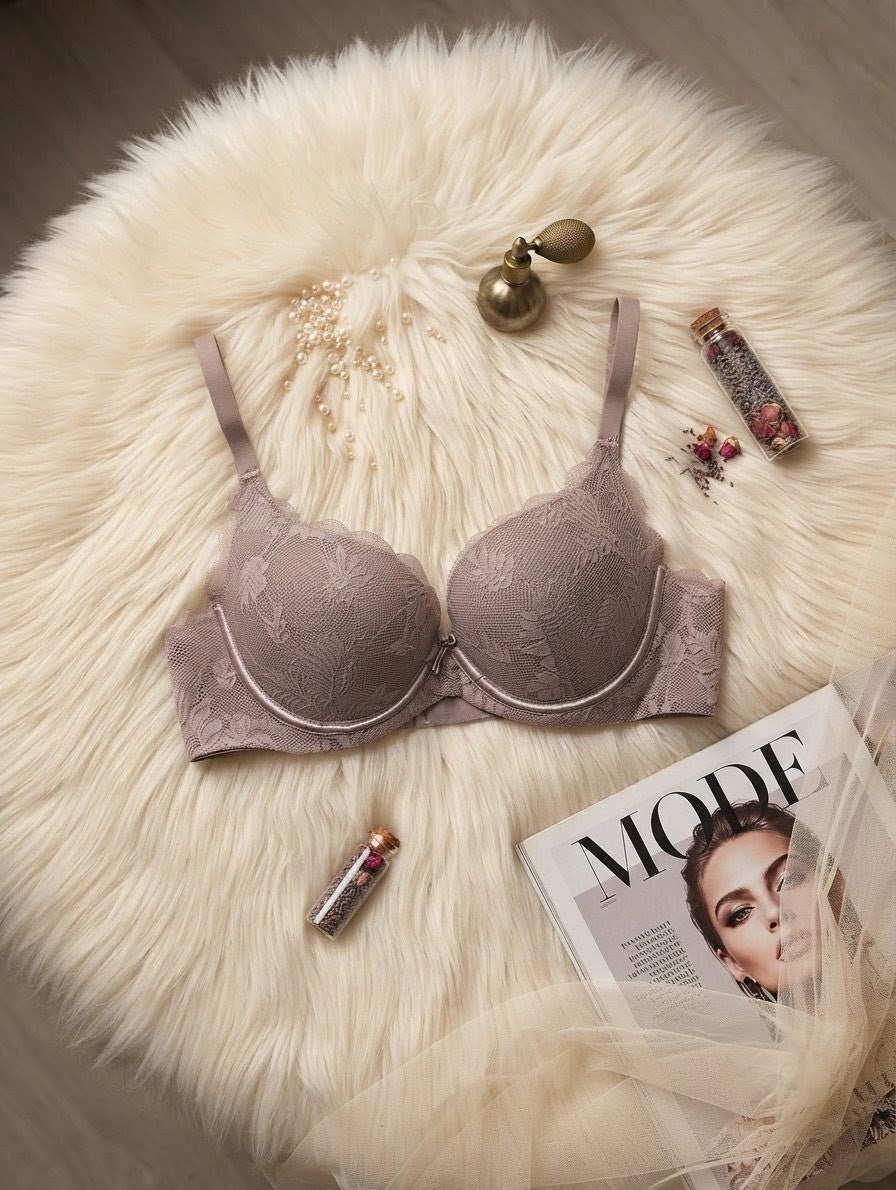 Floral Lace Push-Up Bra in Pakistan – Safaa.pk