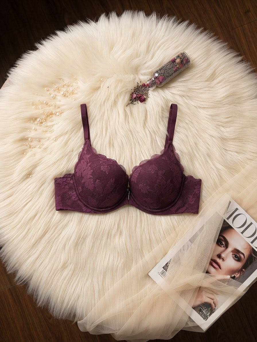 Floral Lace Push-Up Bra in Pakistan – Safaa.pk