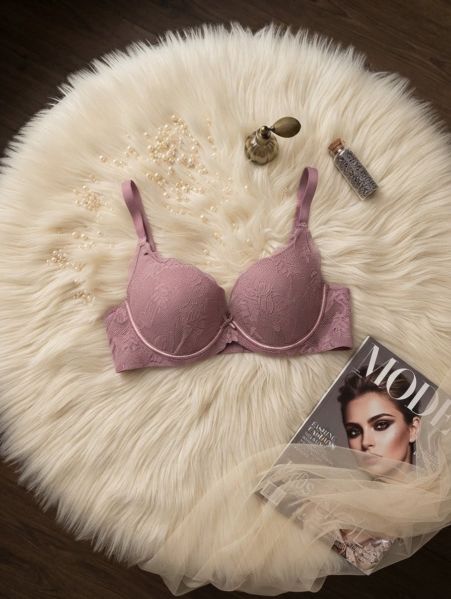 Floral Lace Push-Up Bra in Pakistan – Safaa.pk