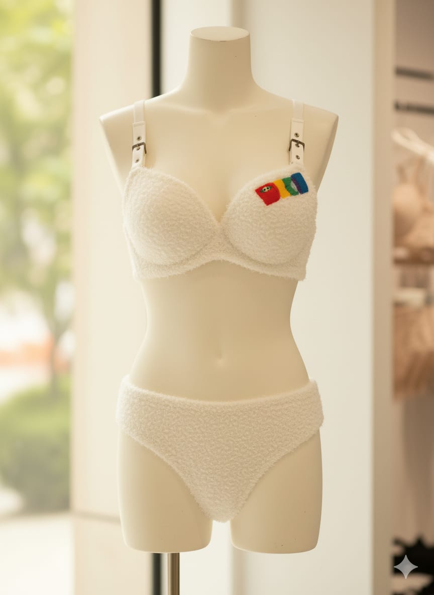 Cute_Faux_Fur_Sexy_Bra_Panty_Set_Perfect_for_Brides_1