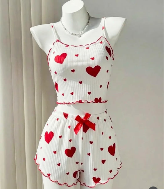 Cute Printed Cami Nightwear Set in Pakistan – Safaa.pk