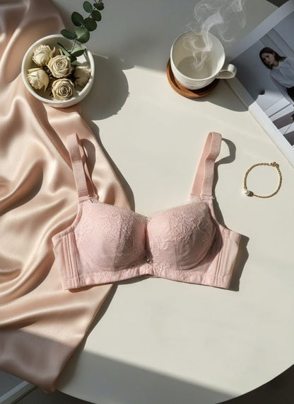 Double padded net lace bra size 32 with metal detail in Pakistan – Safaa.pk