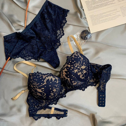 Dual Tone Lacy Padded Bridal Bra Set in Pakistan – Safaa.pk