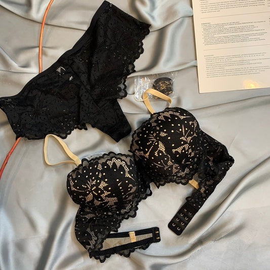 Dual Tone Lacy Padded Bridal Bra Set in Pakistan – Safaa.pk