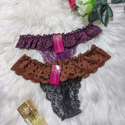 Fancy T-Shape Net Panty for Women - Pack of 2