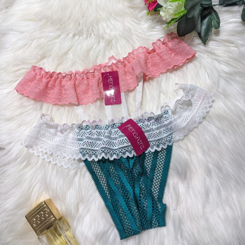 Fancy T-Shape Net Panty for Women - Pack of 2