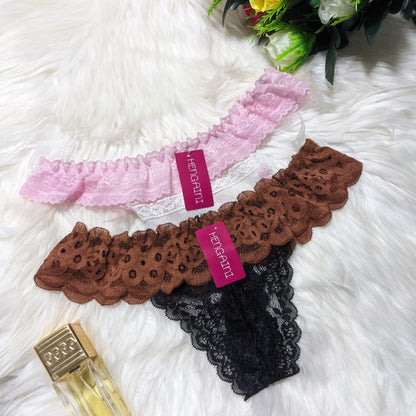 Fancy T-Shape Net Panty for Women - Pack of 2